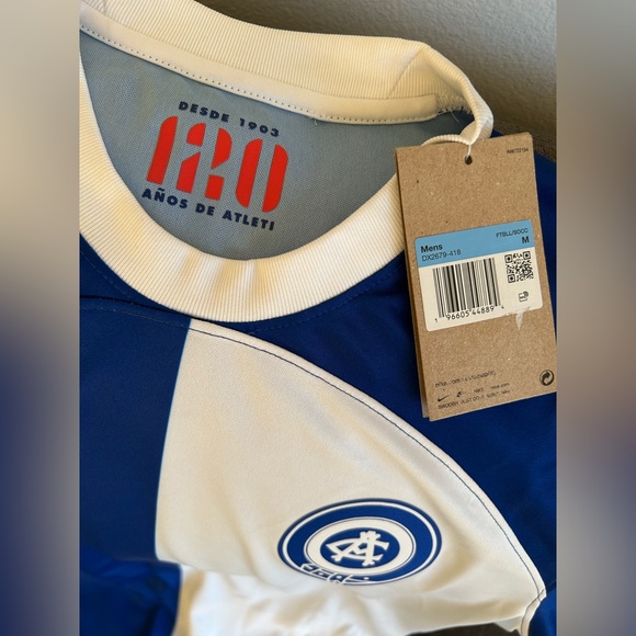 Nike Authentic Atletico Madrid 2024 DX2679-418 120th Anniversary Jersey Men’s M - Picture 5 of 7